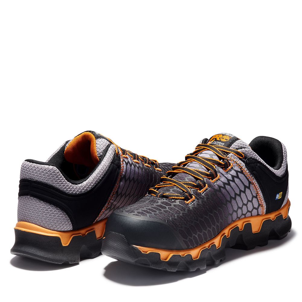 Pantofi De Lucru Timberland Barbati Gri/Negrii - Pro® Powertrain Sport Alloy Toe Sd - Romania - ZFXE